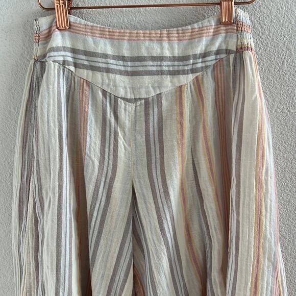Free People Blaire Pull On Stripe Wide Leg Pant Flowy Boho Pants XS - Picture 5 of 10